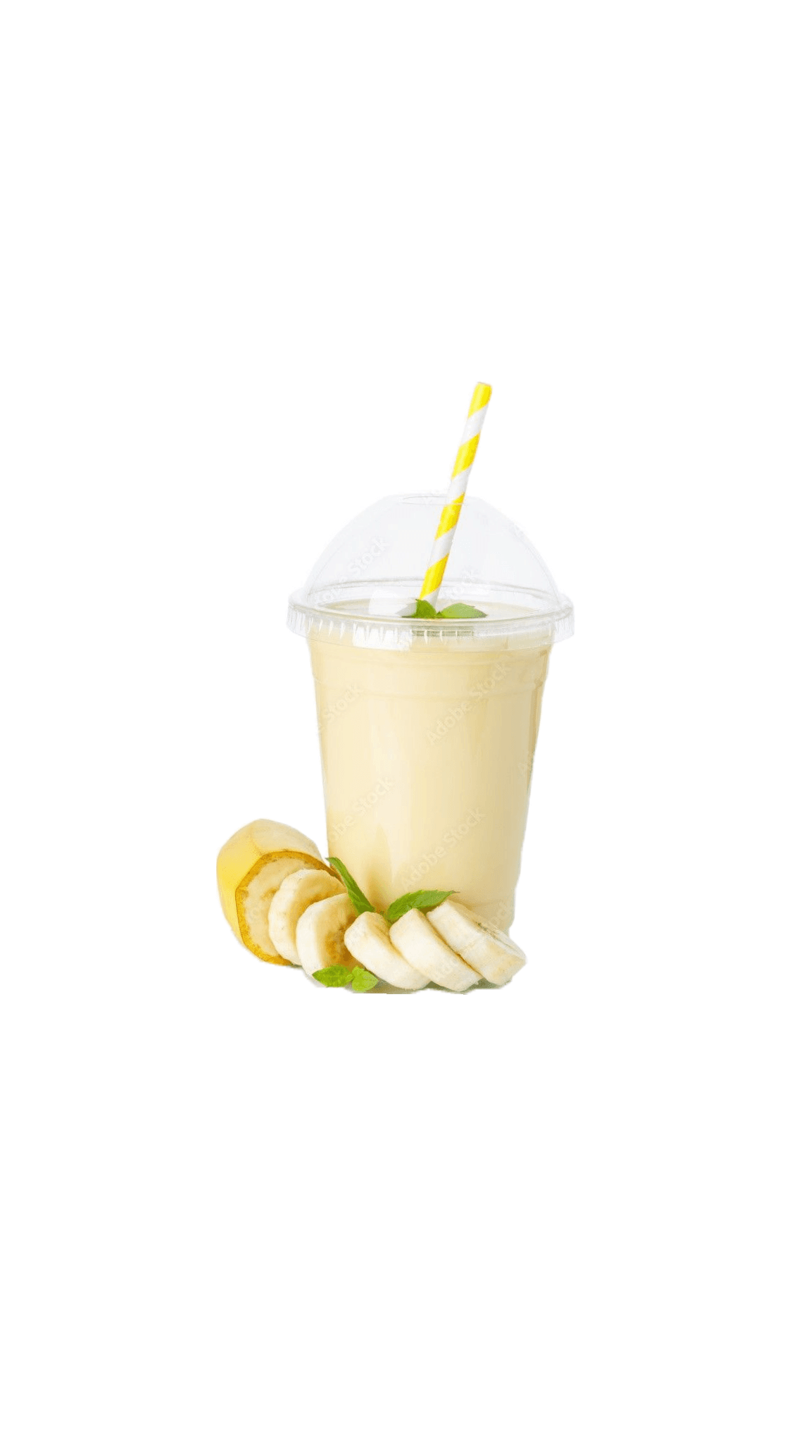 Foto real de Batido de Banana del catálogo web de Justo Refuerzos.