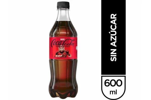 Foto real de Coca Cola zero del catálogo web de Justo Refuerzos.